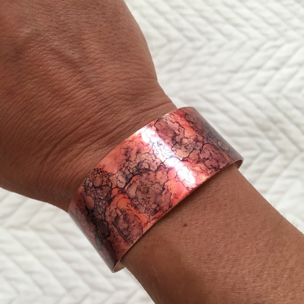 Patina Copper Cuff Bracelet